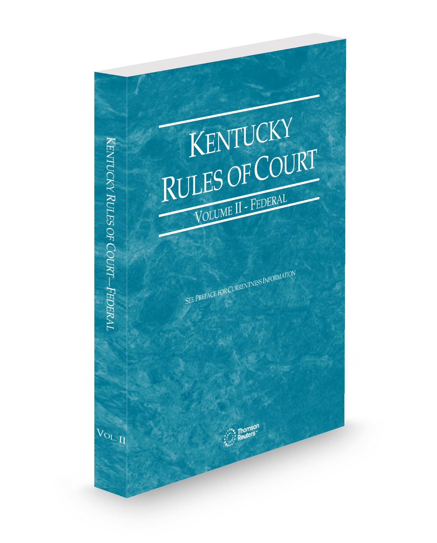Cover of KY COURT RULES FEDERAL V.II FULL SET