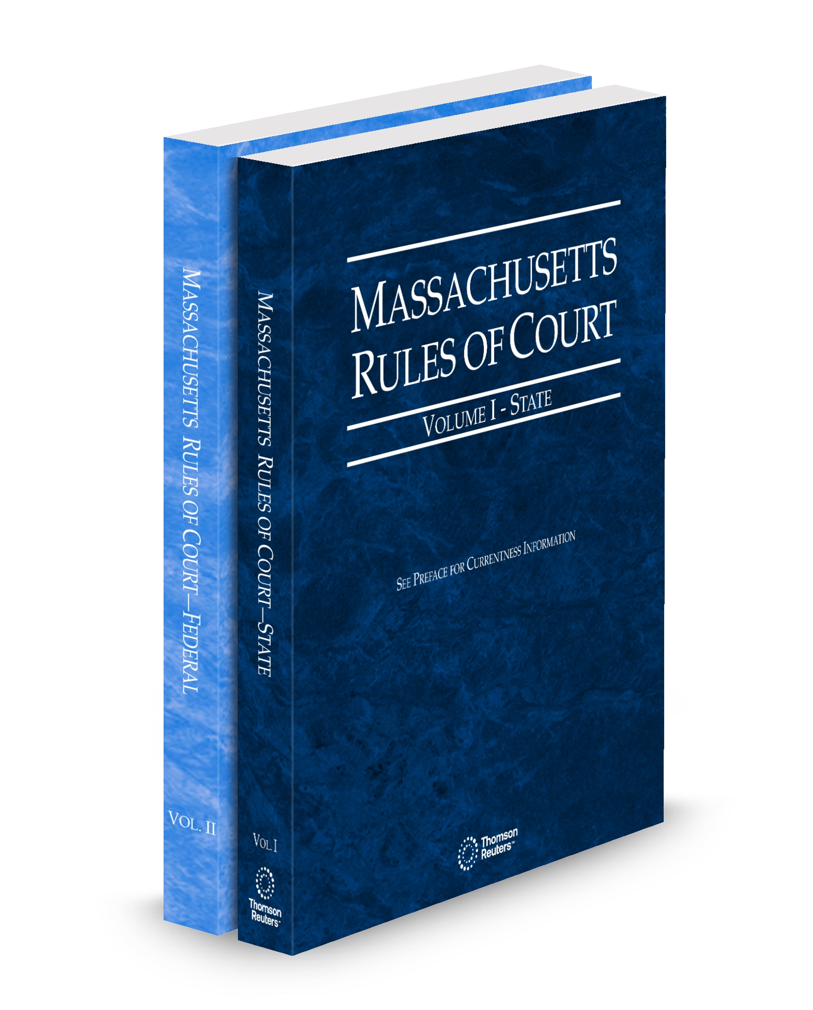 Cover of MA COURT RULES STATE AND FEDERAL V.I-II FULL SET