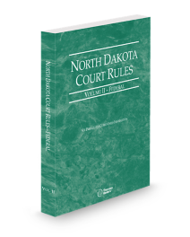 North Dakota Court Rules Federal V.II, 2026 ed.