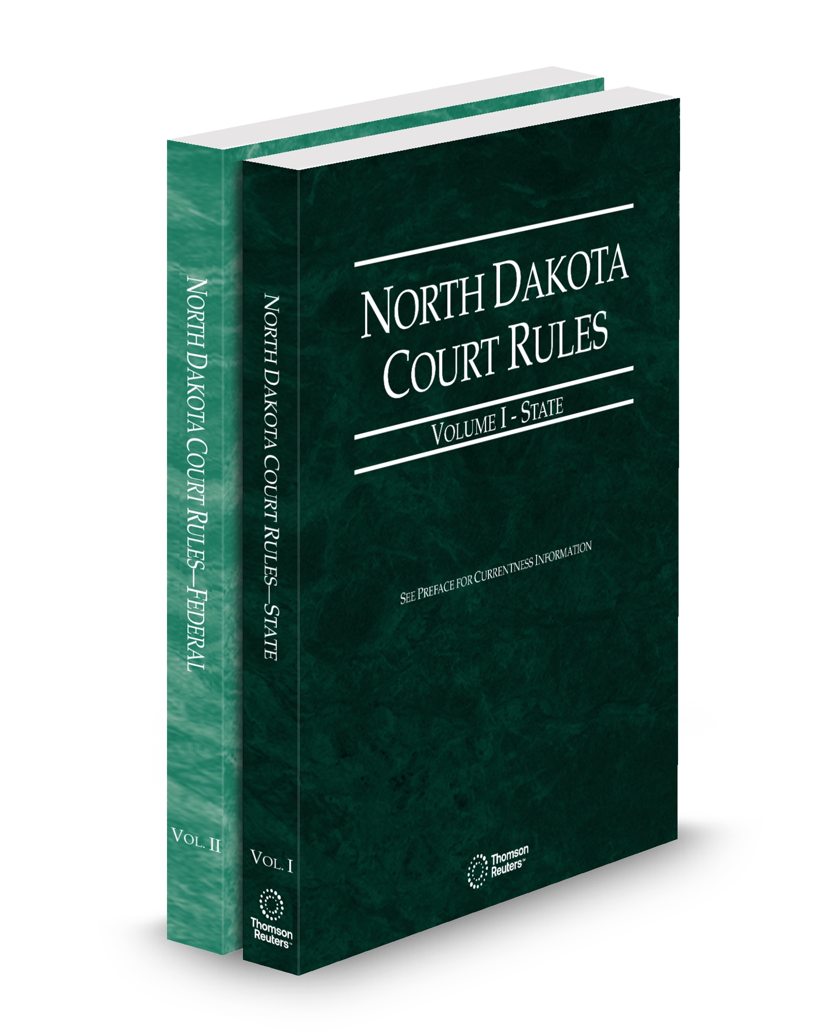Cover of ND COURT RULES STATE AND FEDERAL V.I AND II FULL SET