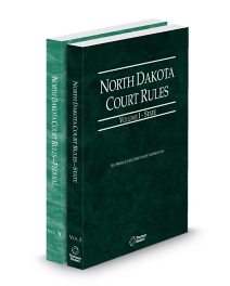 North Dakota Court Rules State and Federal V.I And II, 2026 ed.