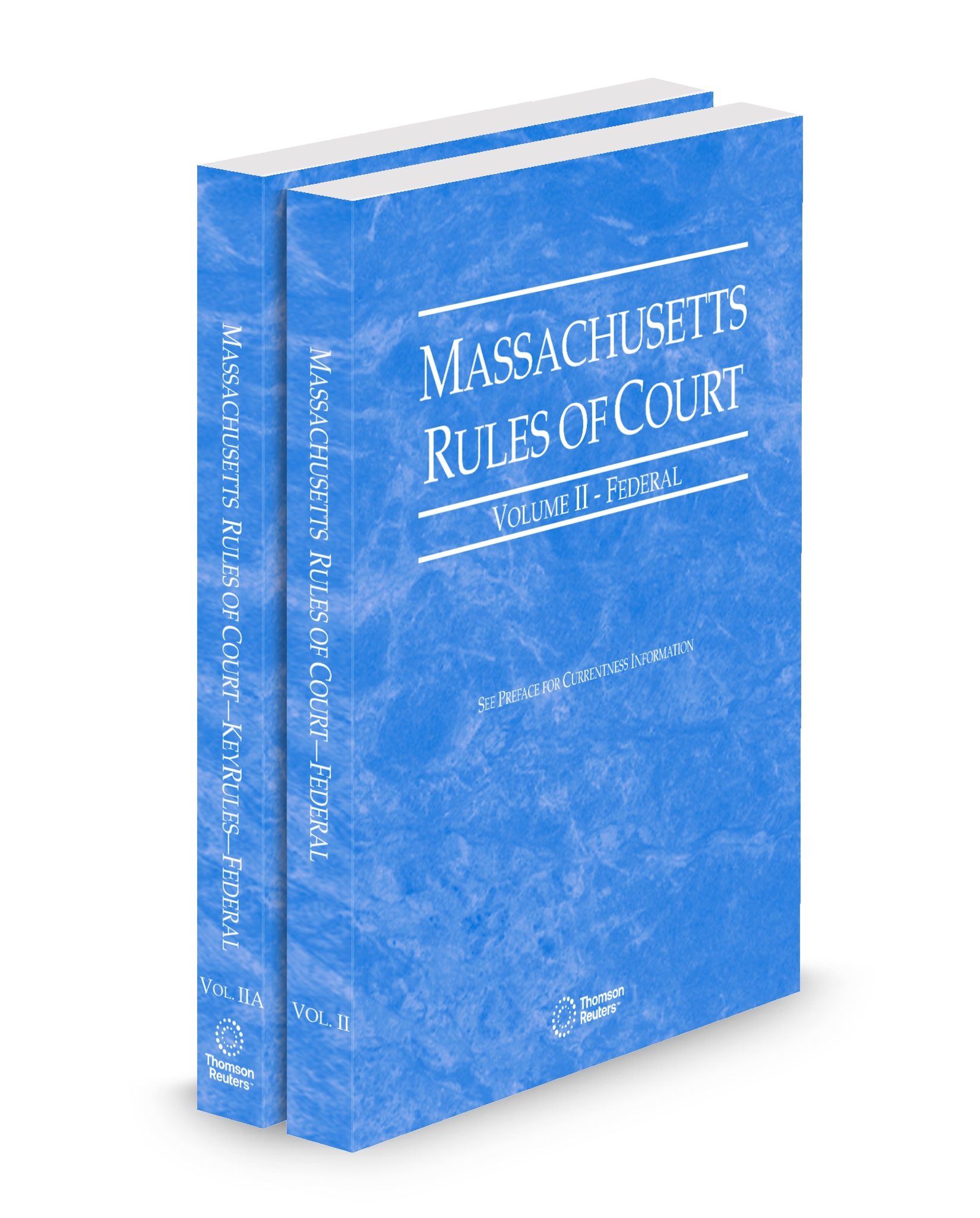 Cover of MA COURT RULES FEDERAL AND FEDERAL KEYRULES V.II-IIA FULL SET