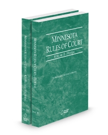 Minnesota Court Rules - Federal and Federal KeyRules V.II-IIa, 2026 ed.