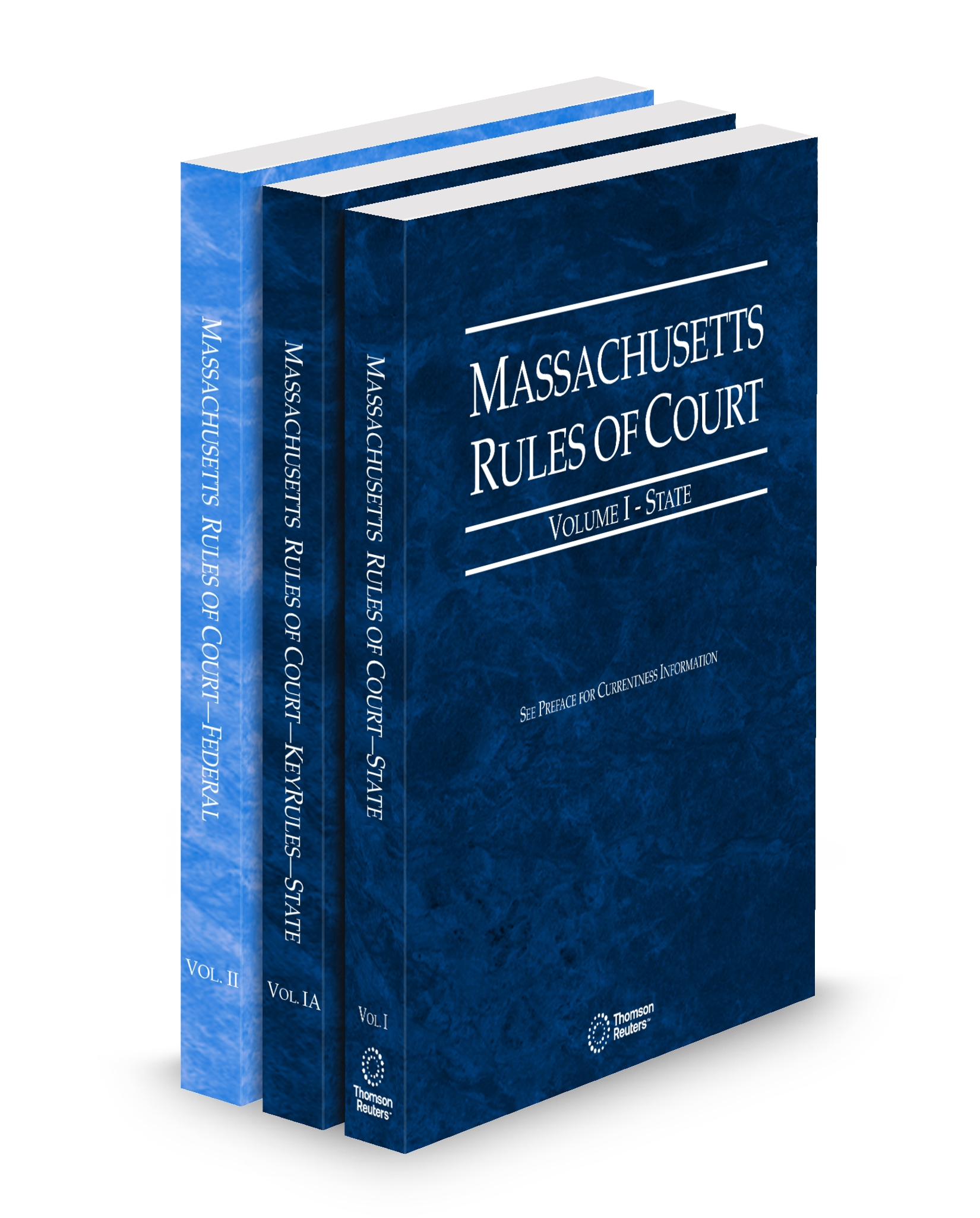 Cover of MA COURT RULES STATE STATE KEYRULES AND FEDERAL V.I-II FULL SET