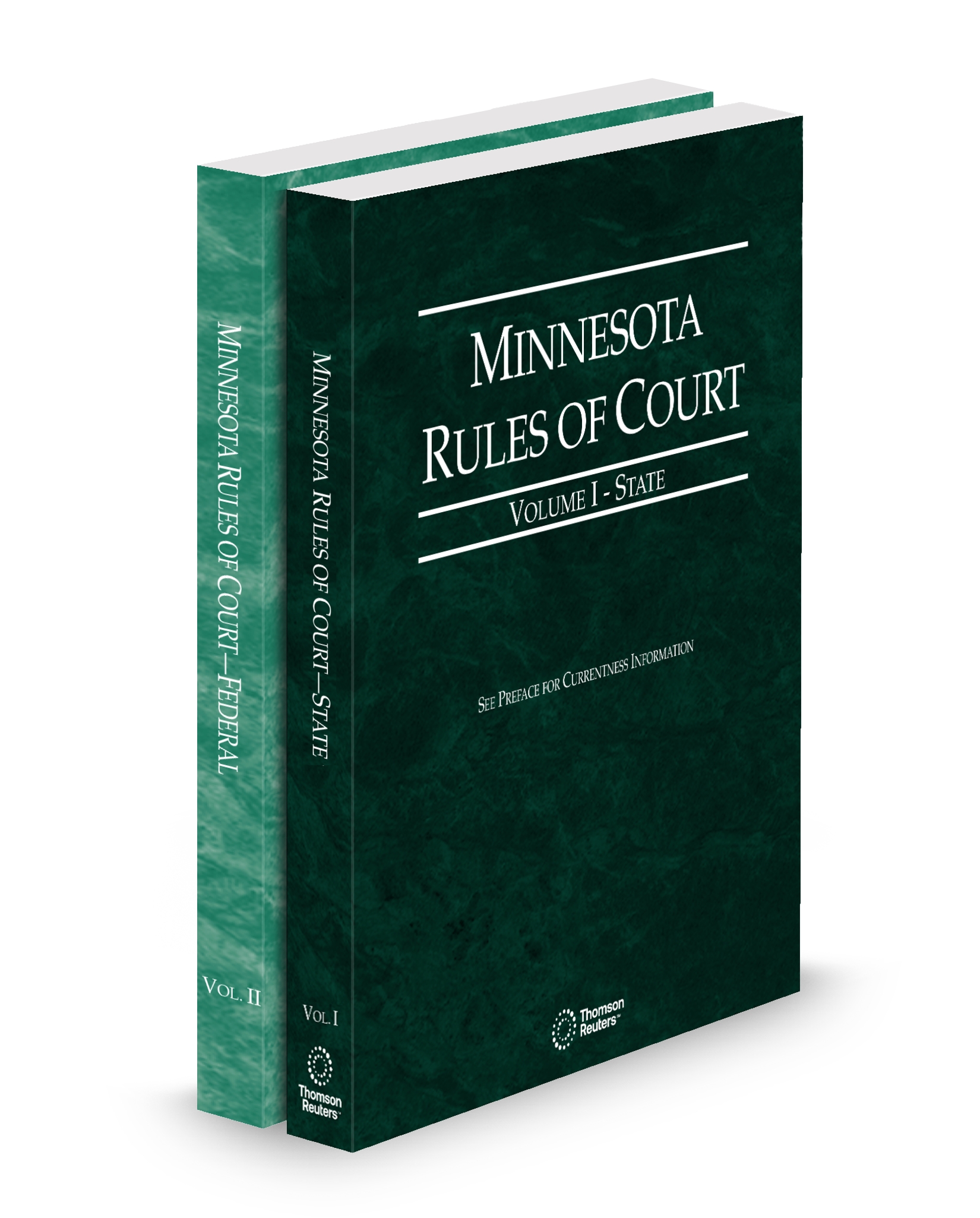 Cover of MN COURT RULES STATE AND FEDERAL V.I AND II FULL SET