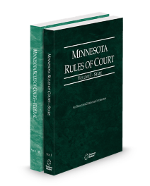 Minnesota Court Rules State and Federal V.I and II, 2026 ed.