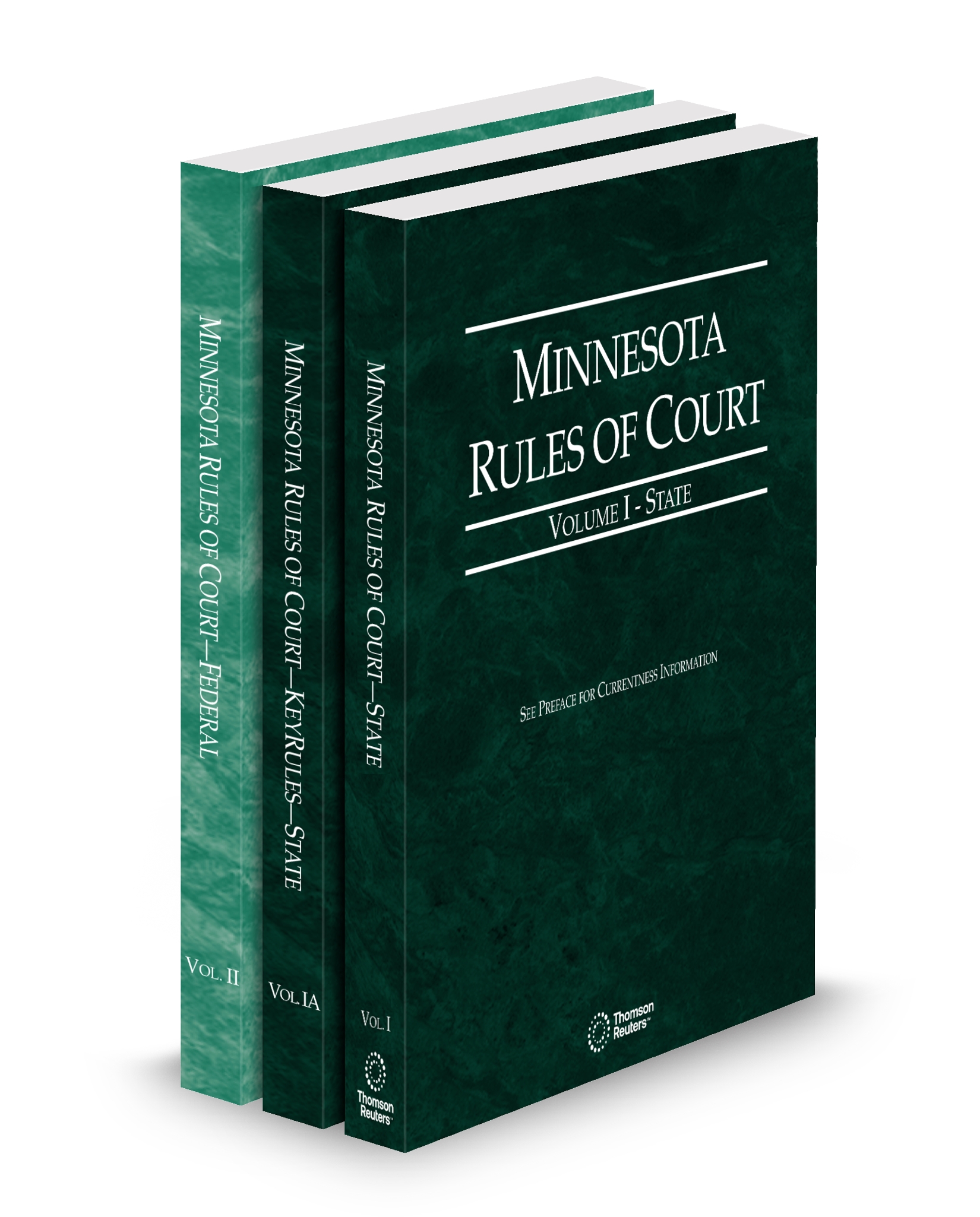 Cover of MN COURT RULES STATE STATE KEYRULES AND FEDERAL V.I-II FULL SET