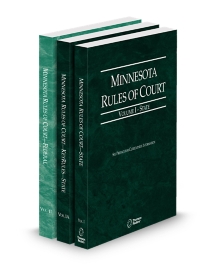 Minnesota Court Rules - State, State KeyRules, and Federal V.I-II, 2026 ed.