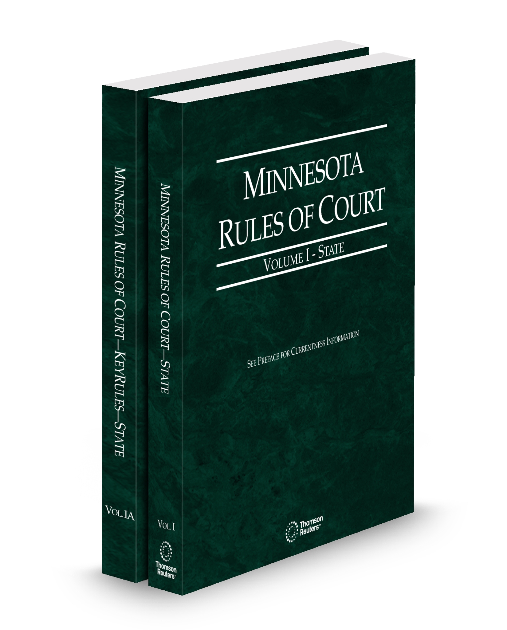 Cover of MN COURT RULES STATE AND STATE KEYRULES V.I-IA FULL SET