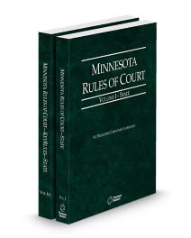 Minnesota Court Rules - State and State KeyRules V.I-Ia, 2026 ed.