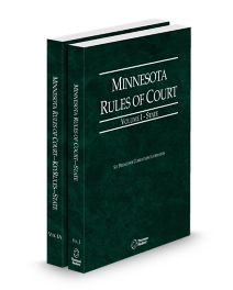 Minnesota Court Rules - State and State KeyRules V.I-Ia, 2026 ed.