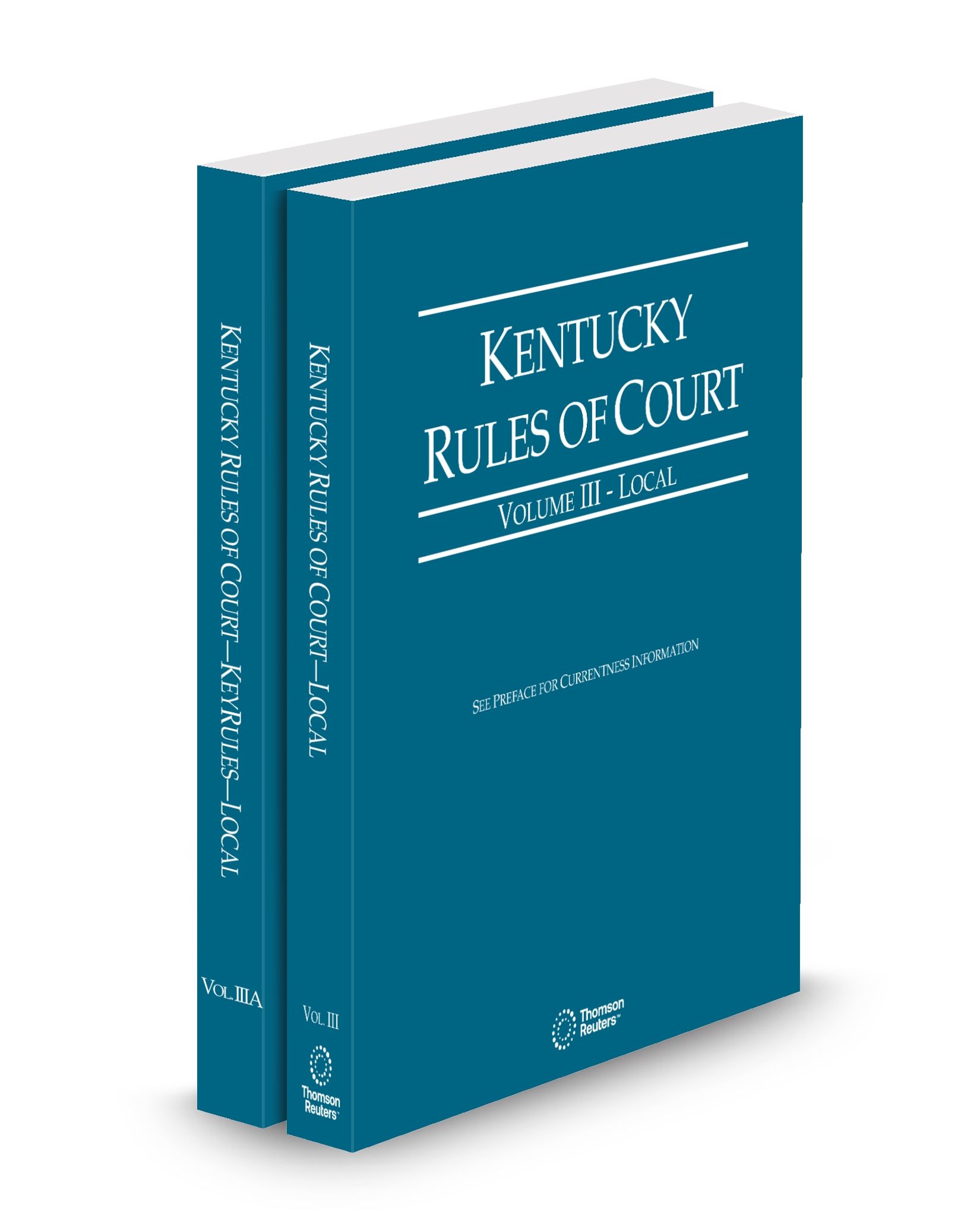Cover of KY COURT RULES LOCAL AND LOCAL KEYRULES V.III-IIIA FULL SET