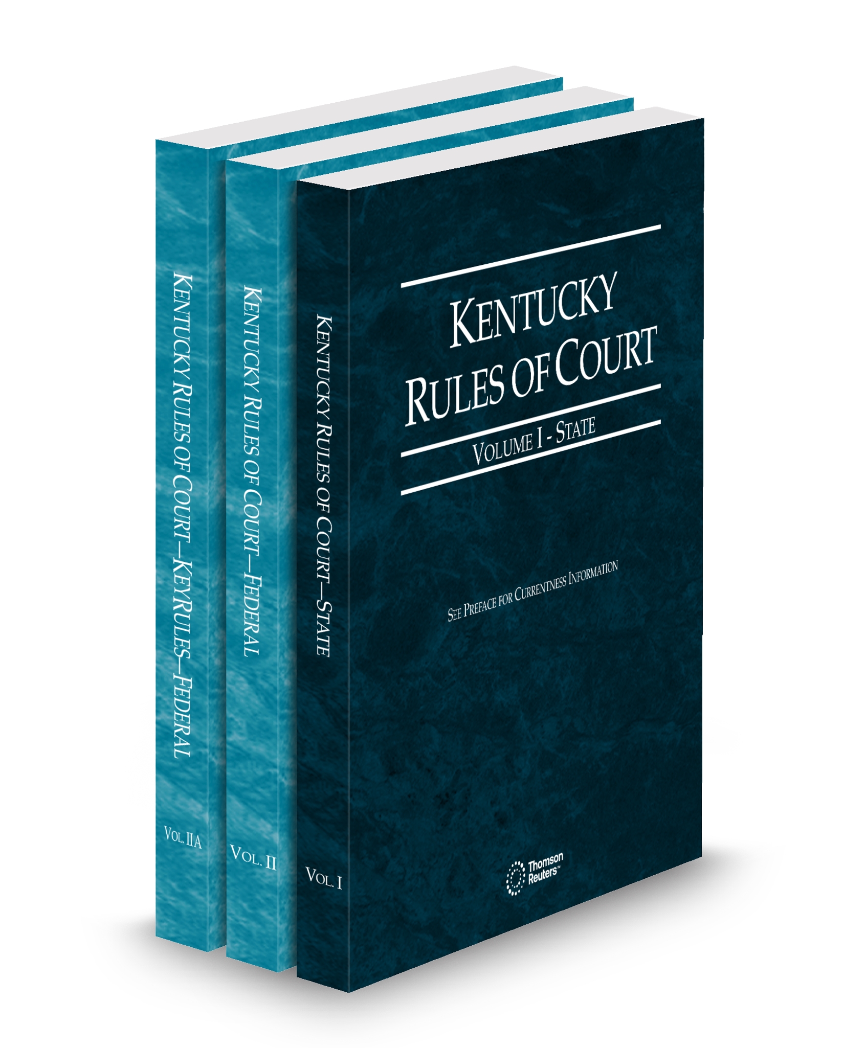 Cover of KY COURT RULES STATE FEDERAL AND FEDERAL KEYRULES V.I-IIA FULL SET