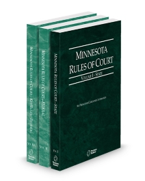 Minnesota Court Rules - State, Federal, and Federal KeyRules V.I and II-IIa, 2026 ed.