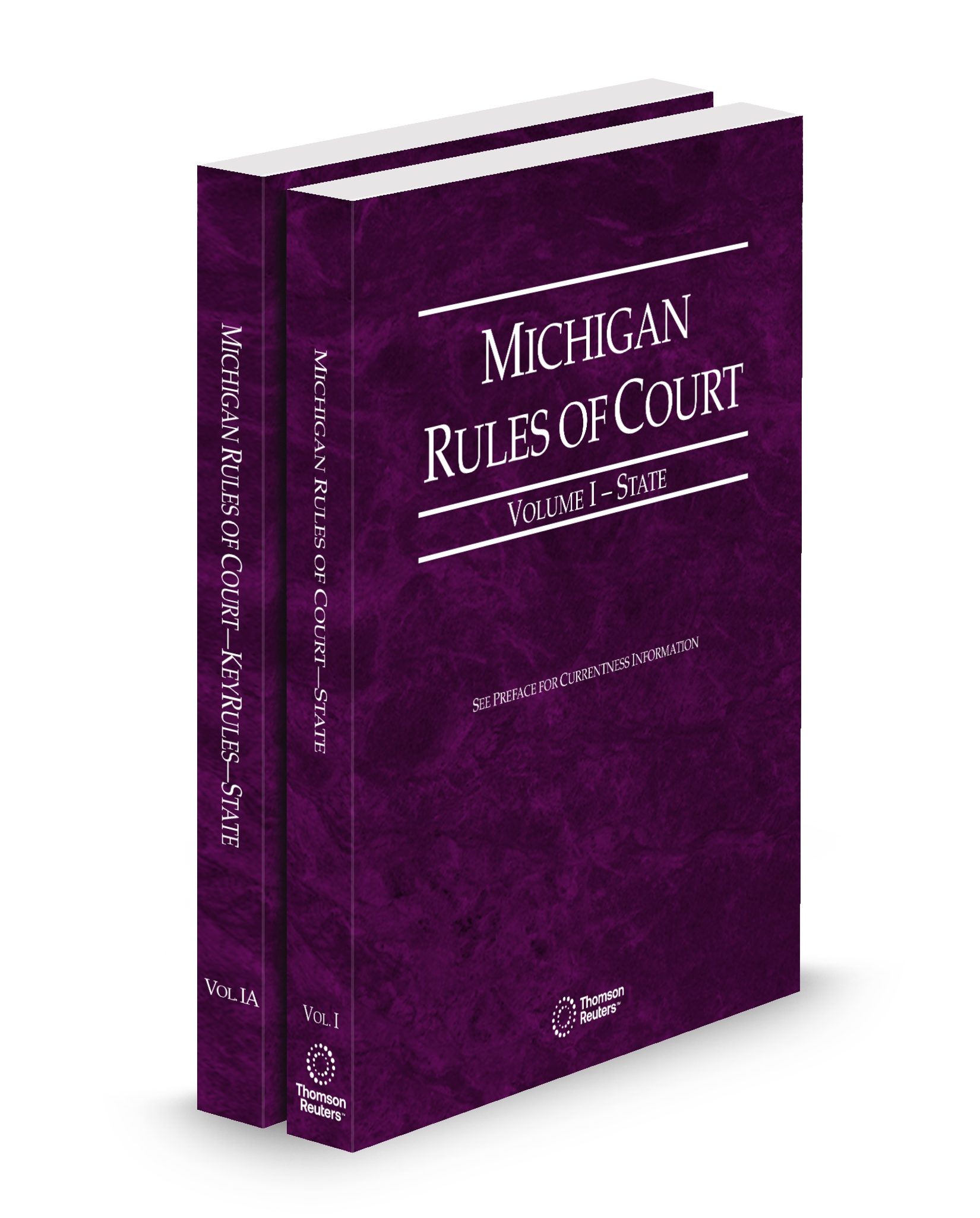 Cover of MI COURT RULES STATE AND STATE KEYRULES V.I-IA FULL SET