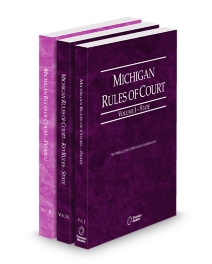 Michigan Court Rules, State, State KeyRules, and Federal V.I-II, 2026 ed.