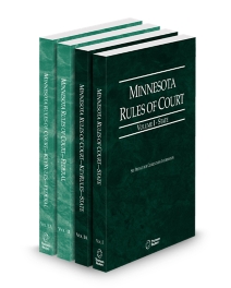 Minnesota Court Rules - State, State KeyRules, Federal, and Federal KeyRules V.I-IIa, 2026 ed.
