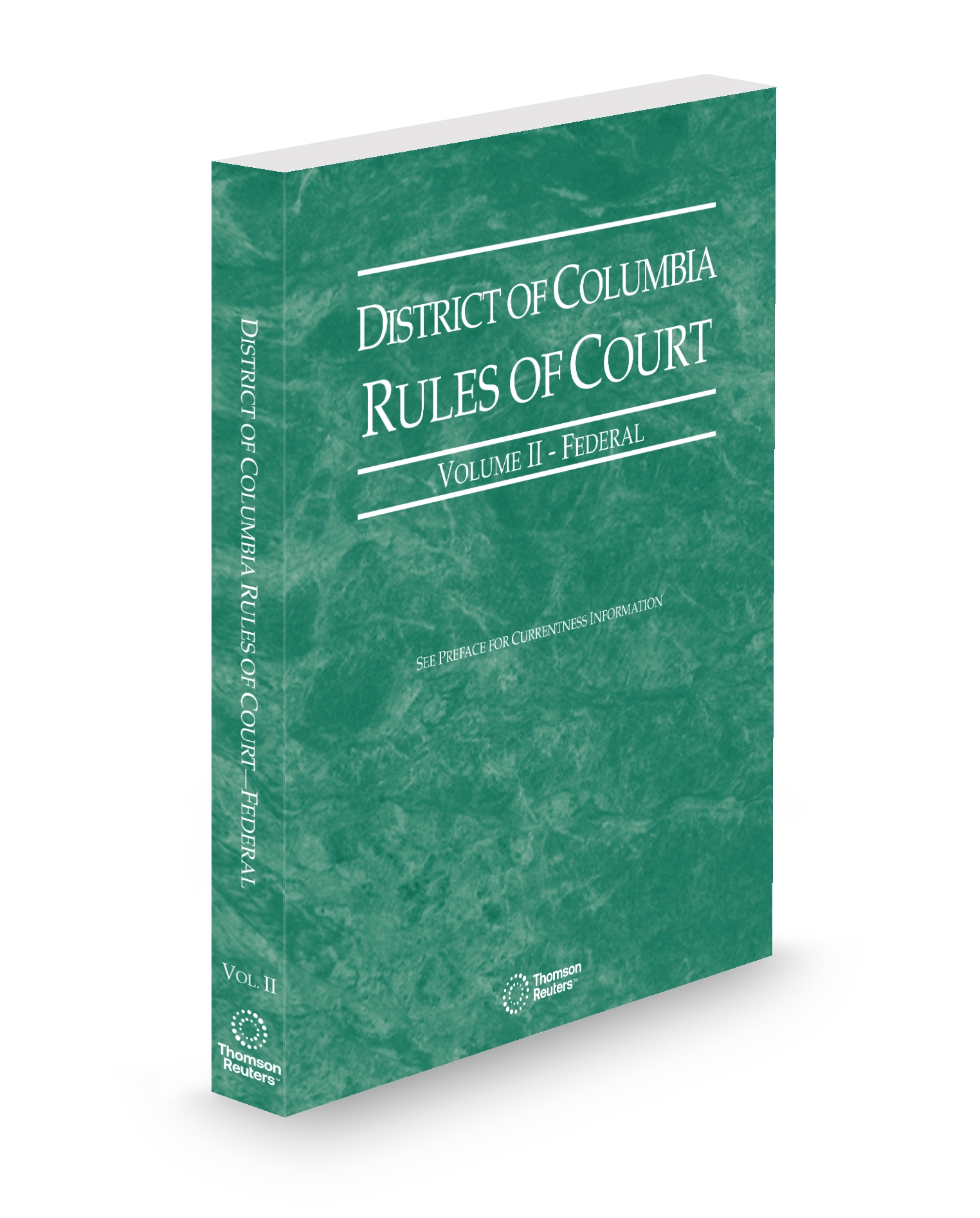 Cover of DC COURT RULES FEDERAL V.II FULL SET