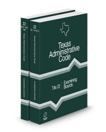 Texas Administrative Code Title 22 Examining Boards