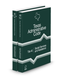 Texas Administrative Code Title 40 Social Services and Assistance