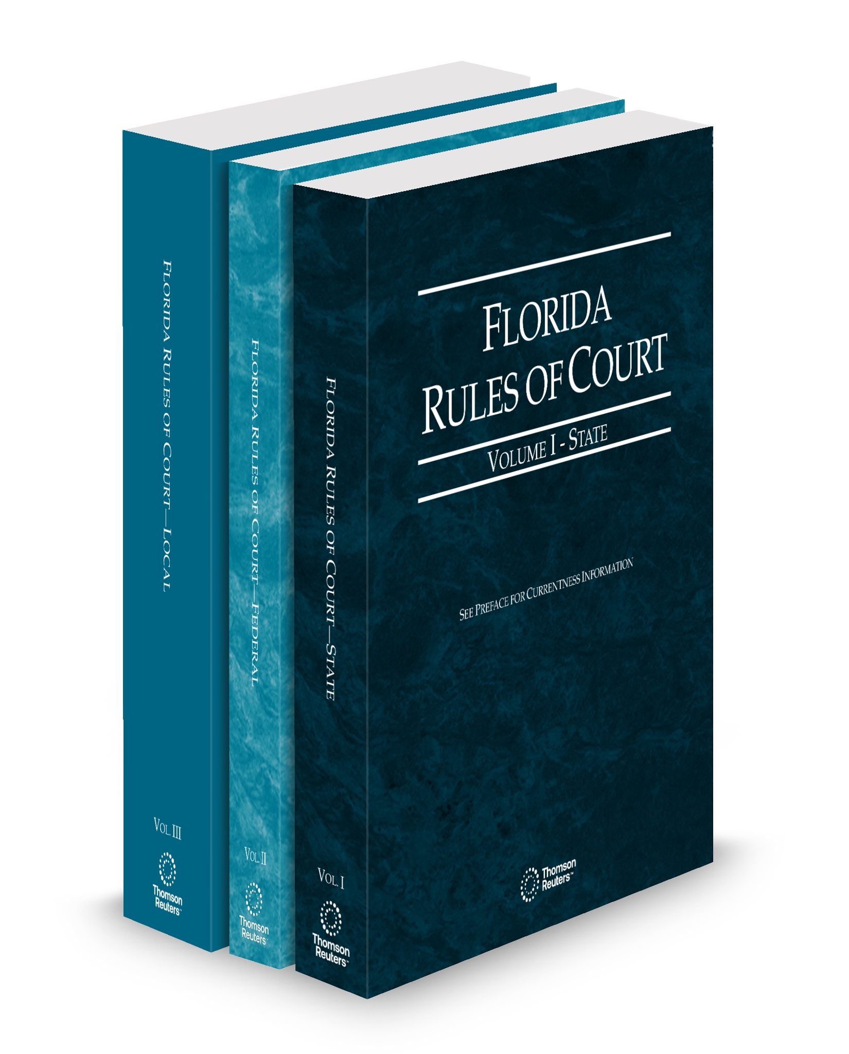 Cover of Florida Rules of Court, State, Federal, and Local, Volume I and III, Florida Court Rules, Set
