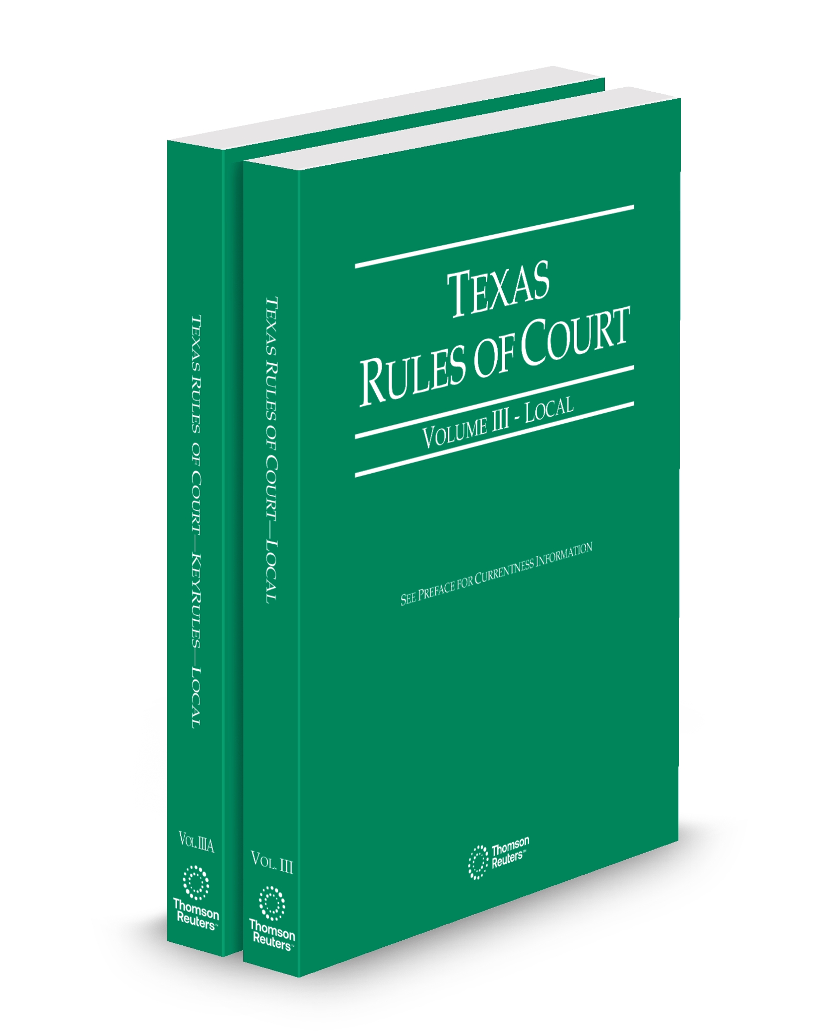 Cover of Texas Court Rules - Local and Local KeyRules V.III-IIIa, 2026 ed.
