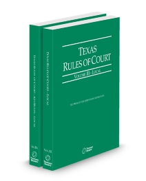 Texas Court Rules - Local and Local KeyRules V.III-IIIa, 2026 ed.