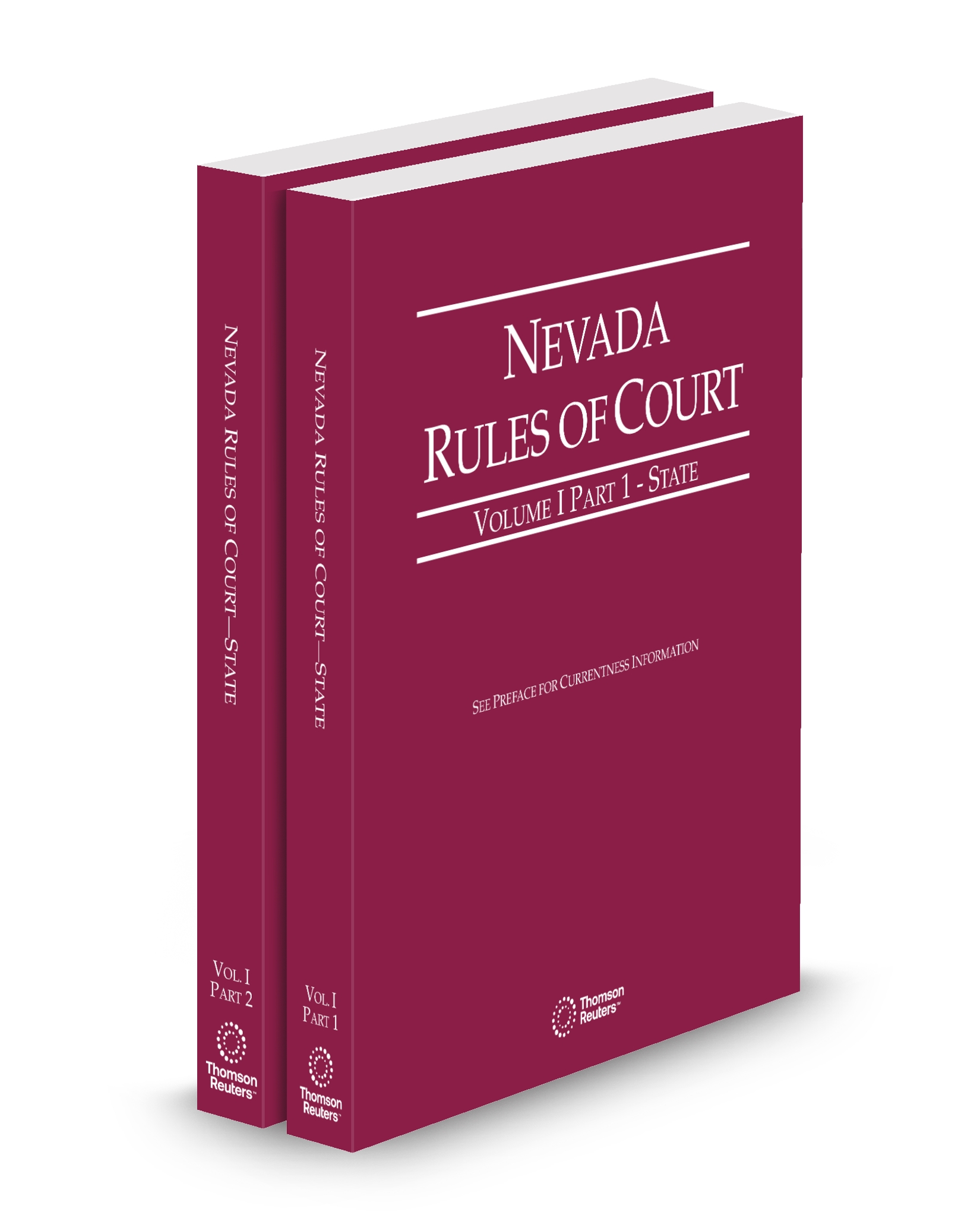 Cover of NV COURT RULES STATE PART I AND PART II FULL SET