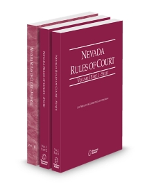 Nevada Court Rules State and Federal V.I and II, 2025 ed.
