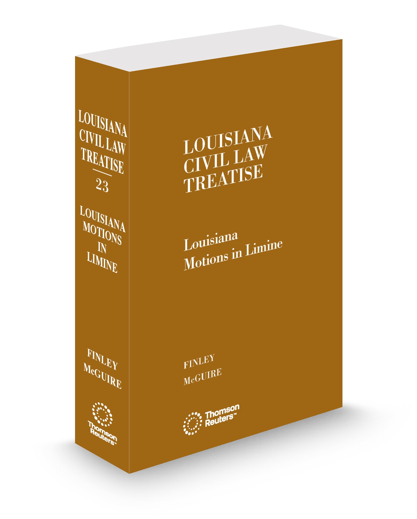 Cover of Louisiana Civil Law Treatise V.23 Motions In Limine, 2026 ed.