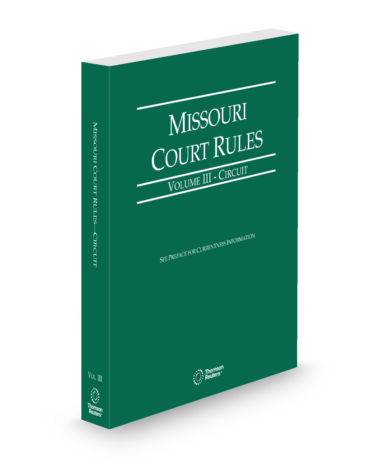 Cover of MO COURT RULES CIRCUIT V.III FULL SET