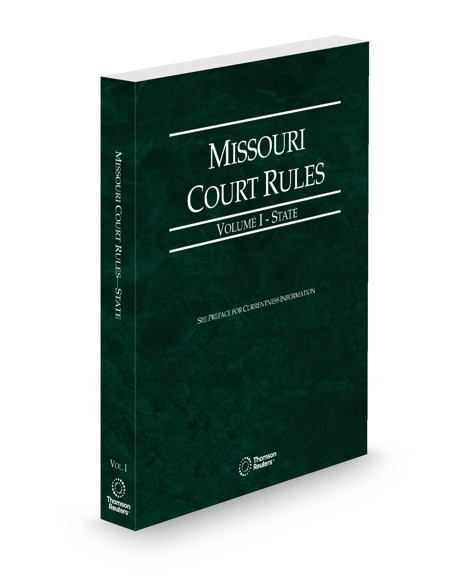 Cover of Missouri Rules of Court, State, Volume I, Missouri Court Rules, Set