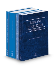 Missouri Court Rules - State, Federal, Circuit, and Circuit KeyRules, V.I and II and III-IIIa, 2026 ed.