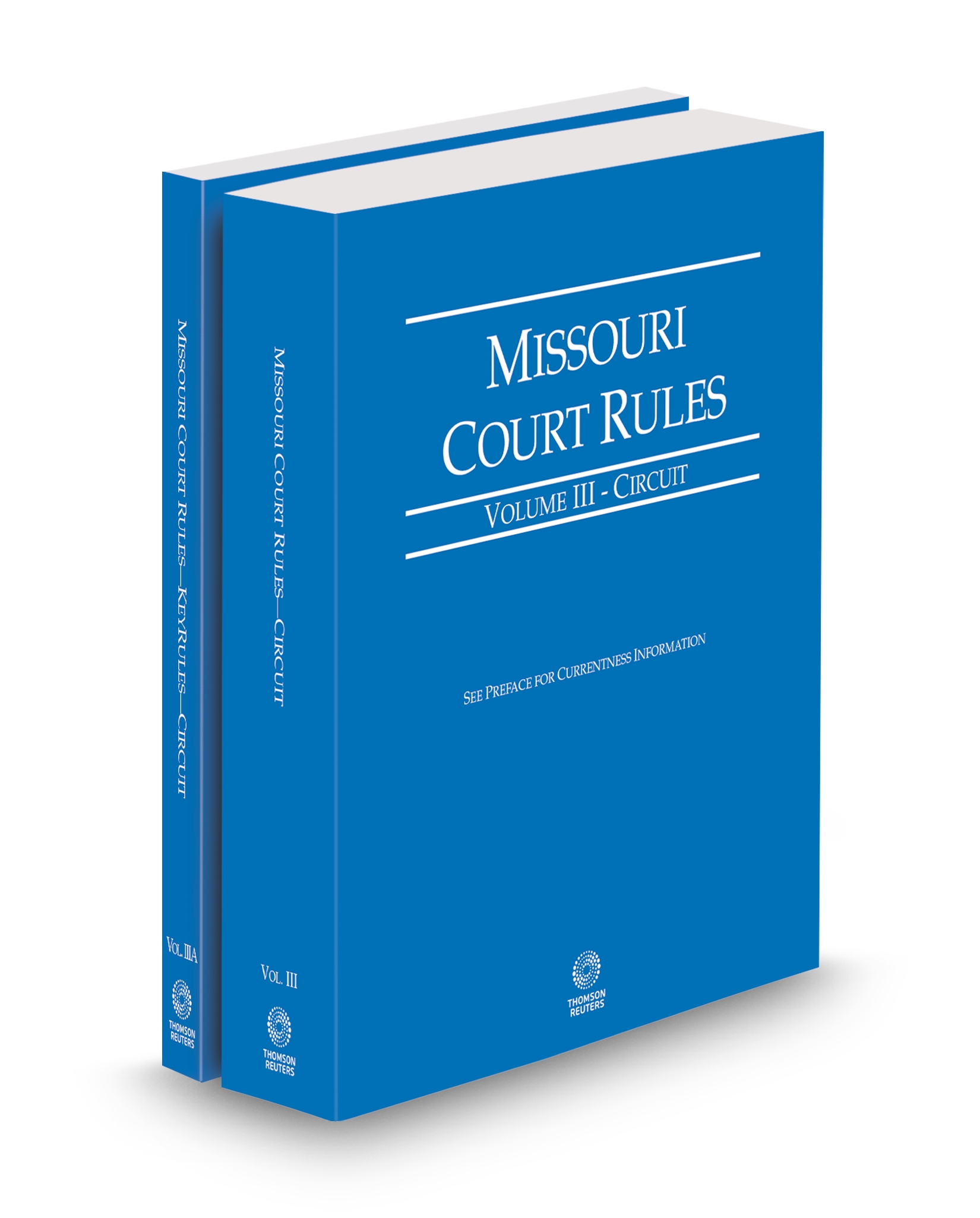 Cover of MO COURT RULES CIRCUIT AND CIRCUIT KEYRULES V.III-IIIA FULL SET