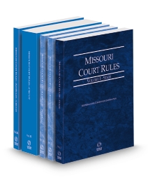 Missouri Court Rules - State, Federal, Federal KeyRules, Circuit, and Circuit KeyRules, V.I-IIIa, 2026 ed.