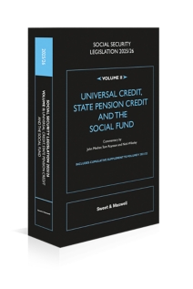 Social Security Legislation 2025/2026, Volume II: Universal Credit, State Pension Credit and the Social Fund