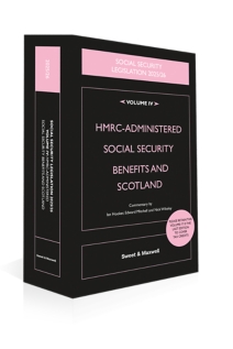 Social Security Legislation 2025/2026, Volume IV: HMRC-administered Social Security Benefits and Scotland