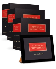 Couverture Manuel de preuve penale (Livre imprime + livre numerique)