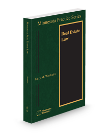 Minnesota Practice V.25 Real Estate Law and Practice, 2026 ed.