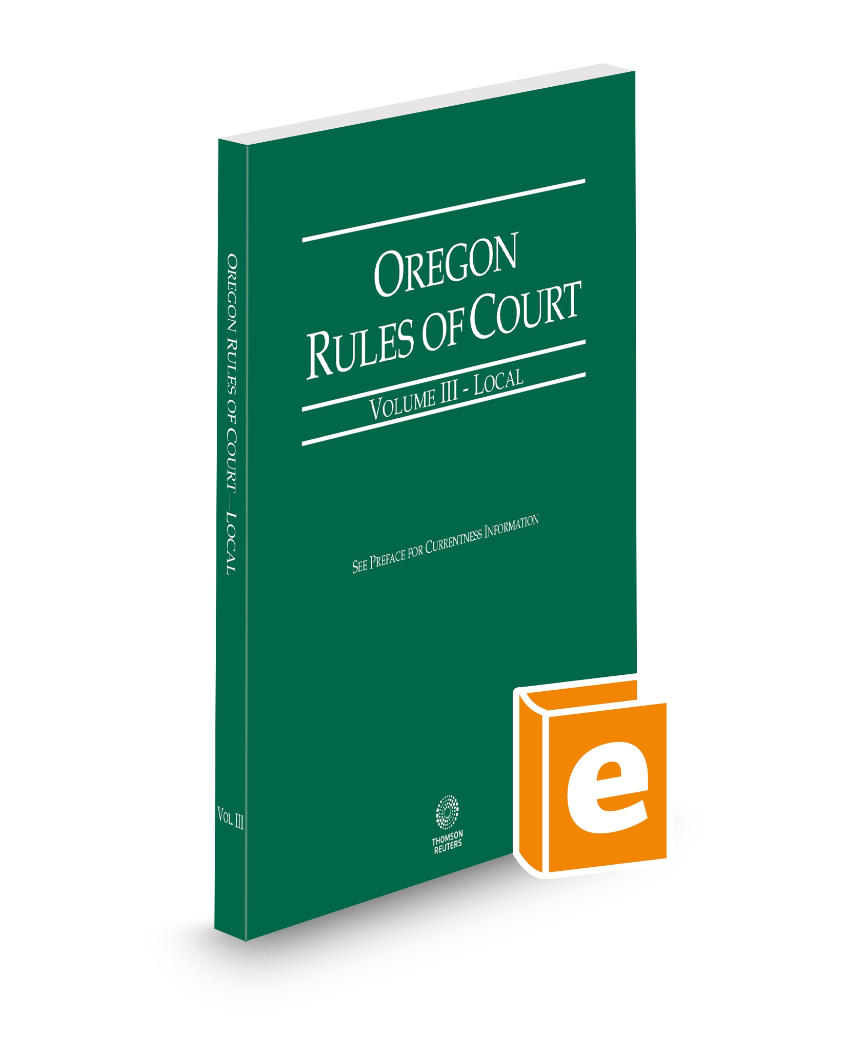 Cover of OR COURT RULES LOCAL V.III SUB