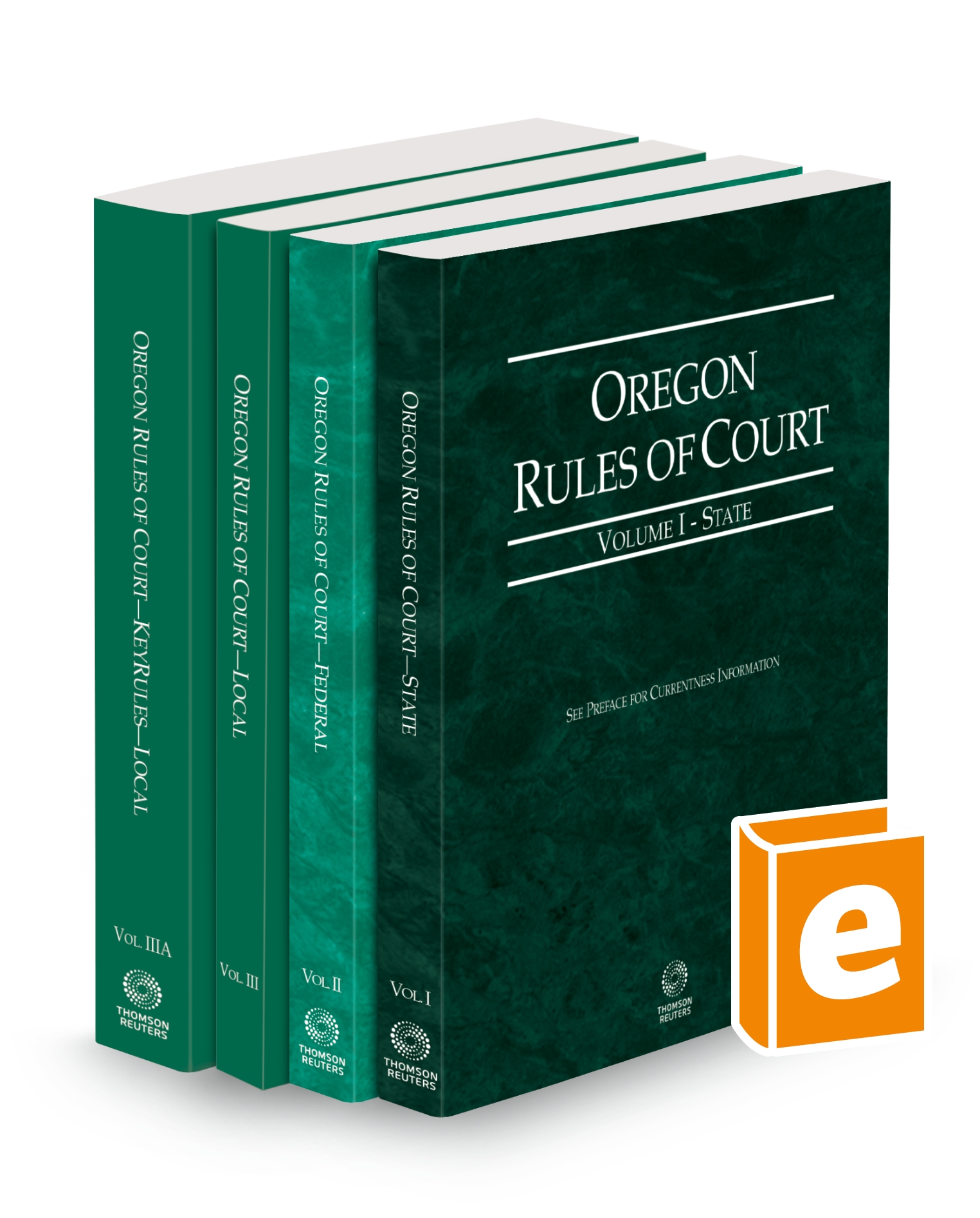 Cover of OR COURT RULES STATE, FEDERAL, LOCAL AND LOCAL KEYRULES V.I-IIIA FULL SET