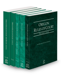 Oregon Court Rules State, Federal, Federal KeyRules, Local and Local KeyRules V.I-IIIa