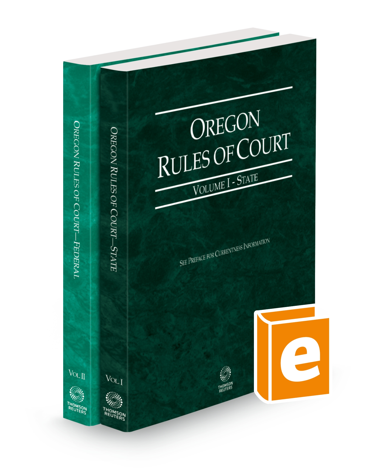 Cover of OR RULES OF COURT-STATE AND FEDERAL V.I-II FULL SET
