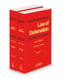 Law of Defamation, 2026 ed.