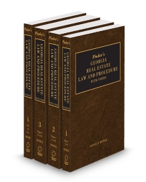 Pindar's Georgia Real Estate Law and Procedure with Forms, 2026 ed.
