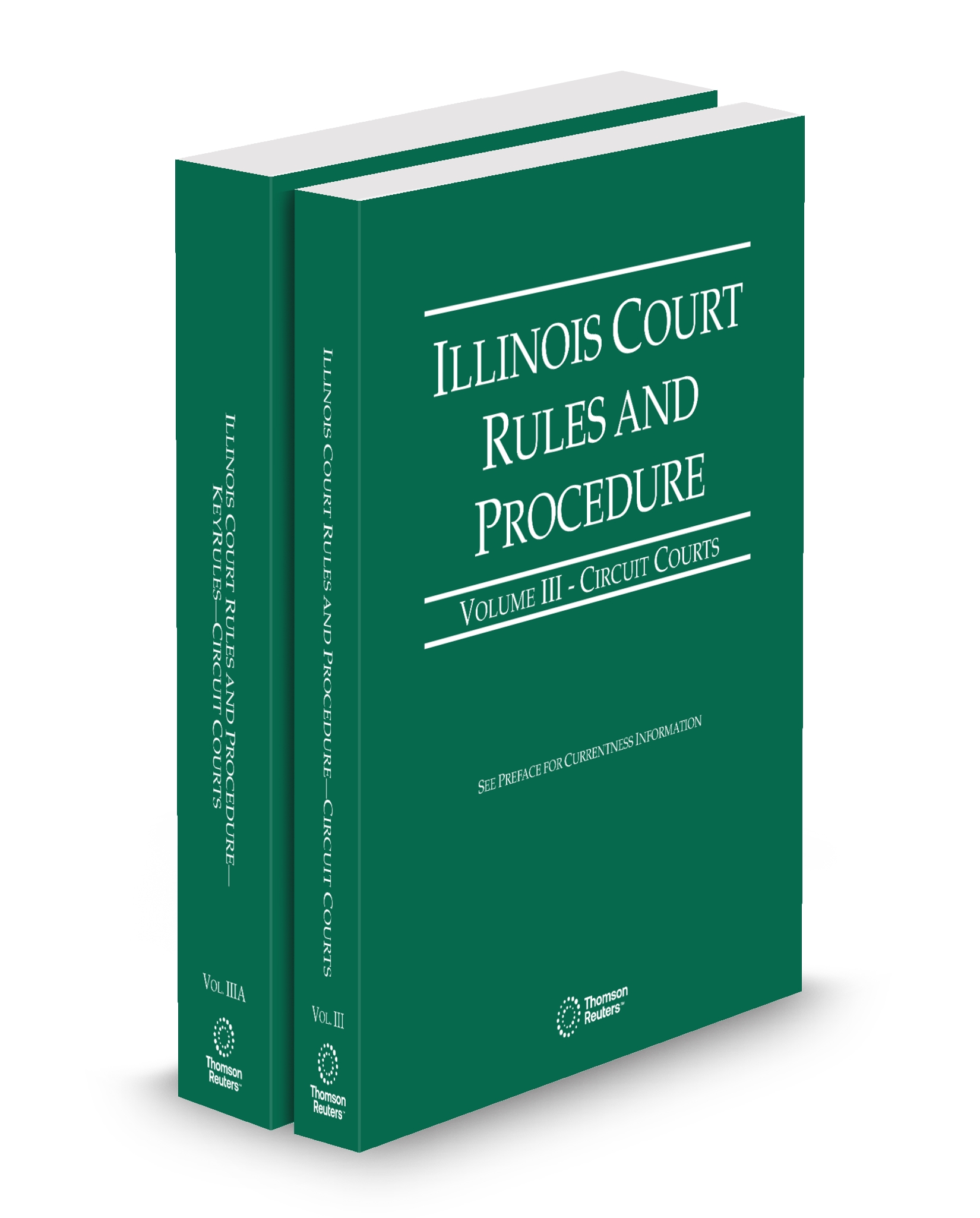 Cover of IL COURT RULES CIRCUIT AND IL CIRCUIT KEYRULES V.III-IIIA FULL SET