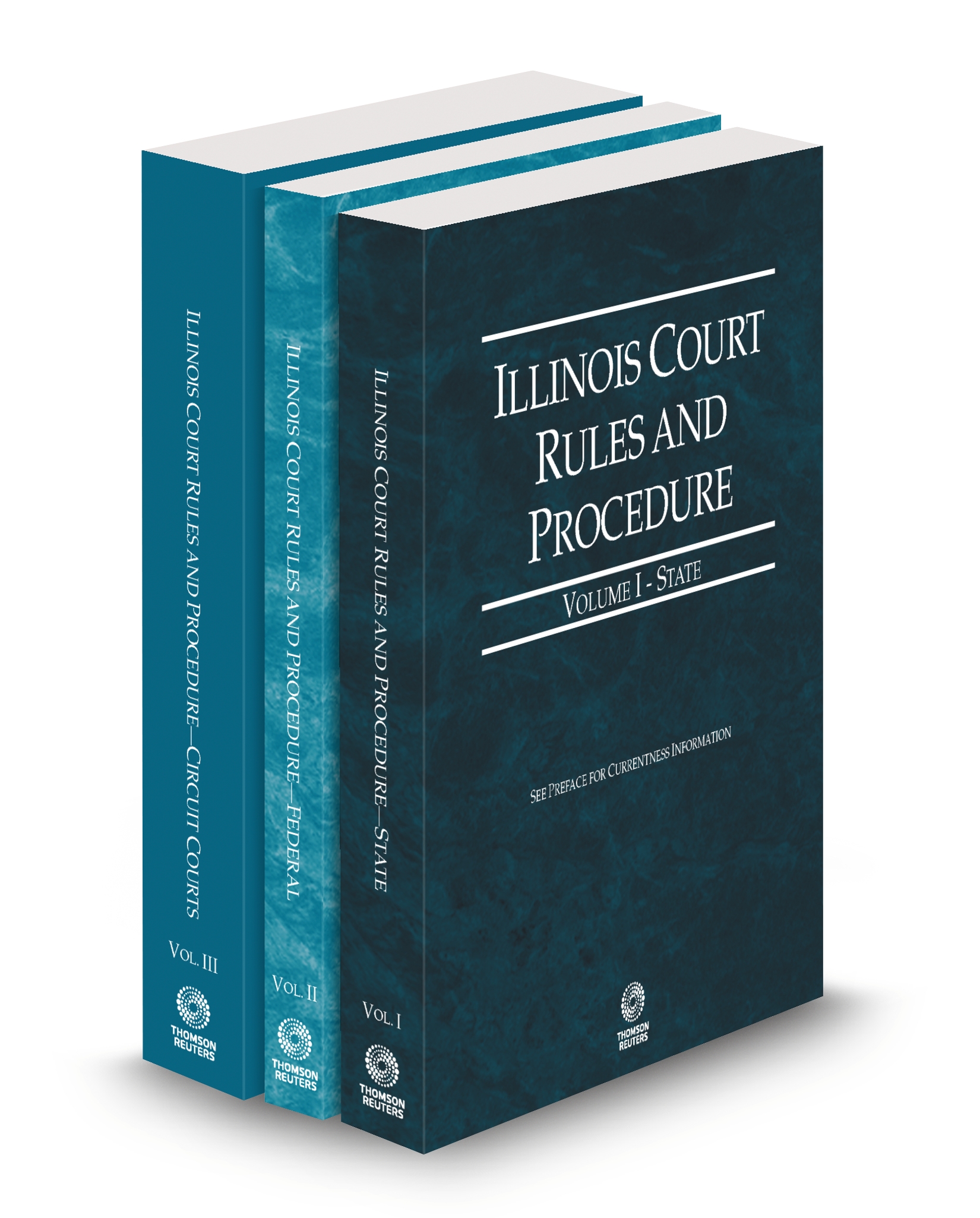 Cover of IL COURT RULES STATE/FEDERAL/CIRCUIT V.I-III FULL SET
