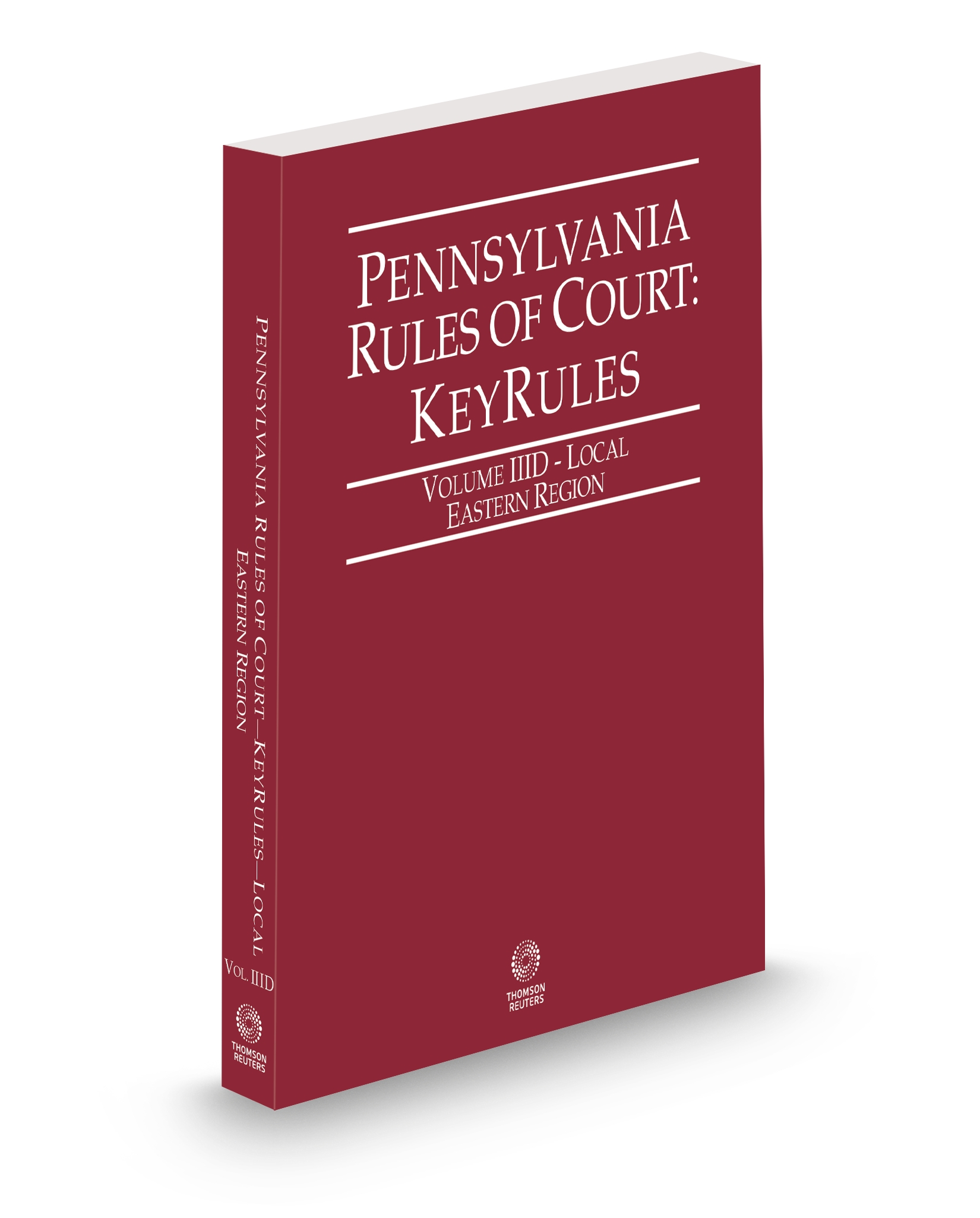 Cover of PA RULES OF COURT LOCAL EASTERN KEYRULES V.IIID SUB