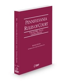 Pennsylvania Court Rules Central Local V.IIIa, 2026 ed.