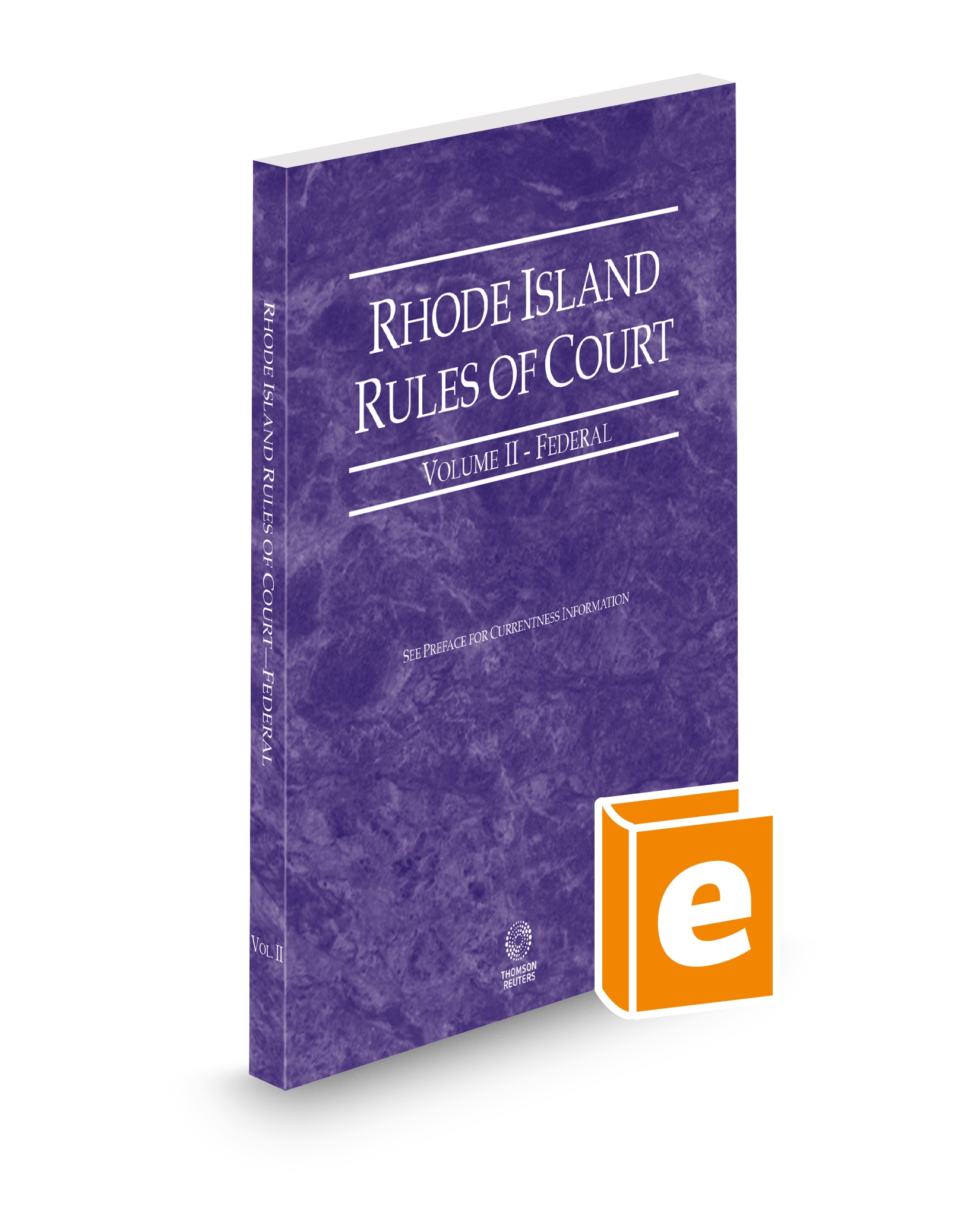 Cover of RI COURT RULES FEDERAL V.II FULL SET